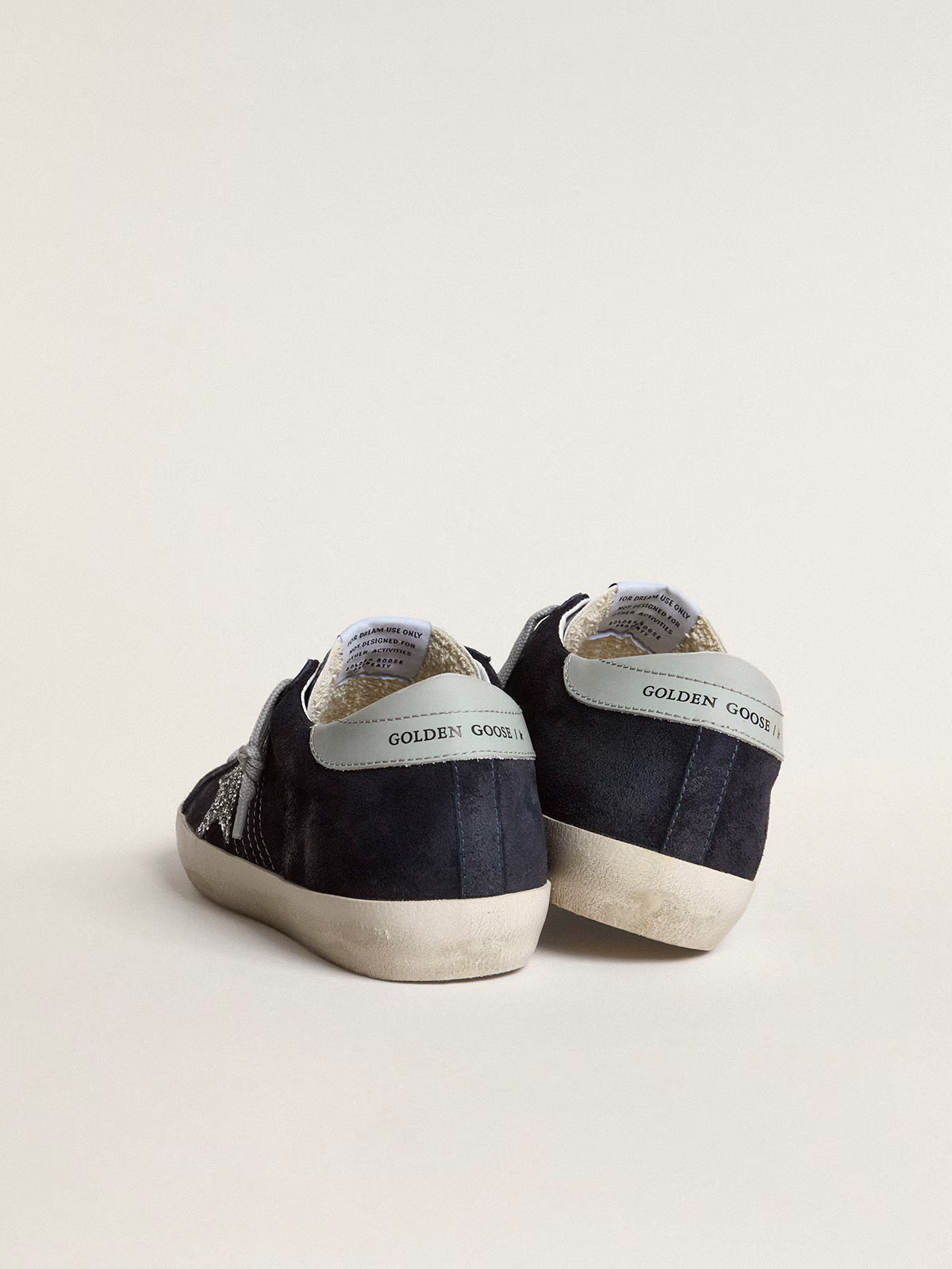 Golden Goose Super-star Glitter Star c Midnight Suede - Blue Unisex Streetwear Limited Edition