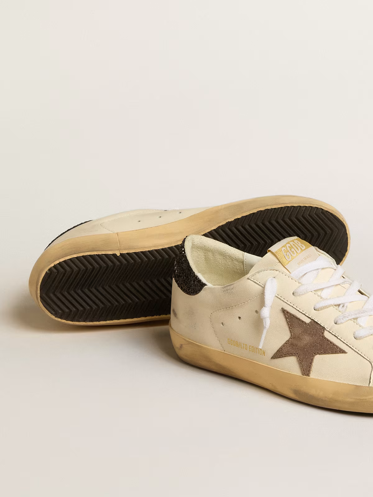 Golden Goose Super-star Ltd Rose Glitter Sneaker - Black Unisex Streetwear Limited Edition