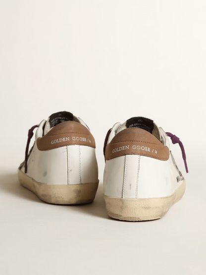 Golden Goose Super-star Leopard Star Sneaker - White Unisex Streetwear Limited Edition