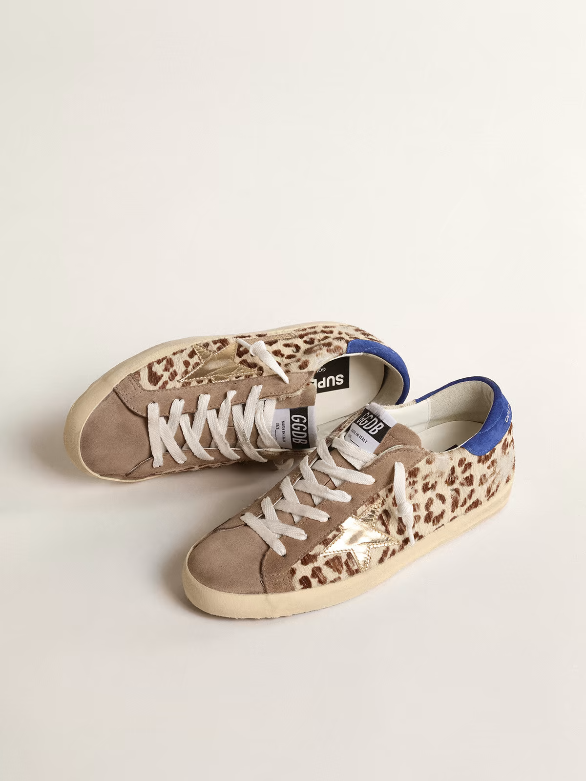 Golden Goose Super-star Pony Hair Leopard Sneaker - Red Unisex Streetwear Limited Edition