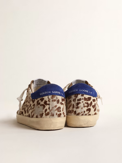 Golden Goose Super-star Pony Hair Leopard Sneaker - Red Unisex Streetwear Limited Edition
