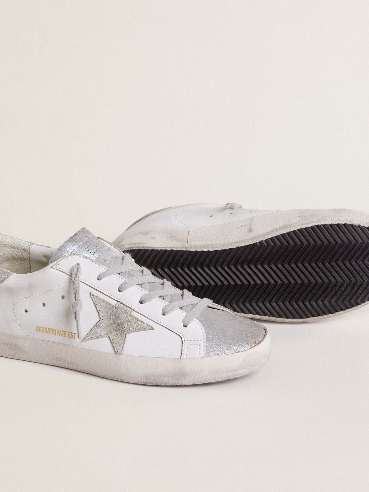 Golden Goose Super-star Private Edition c & Silver - White Unisex Streetwear Limited Edition