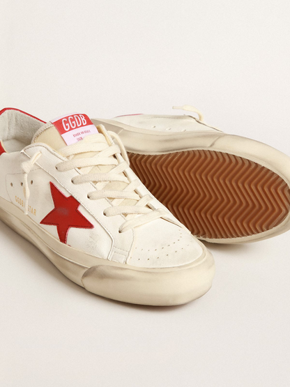 Golden Goose Super-star Leather Sneaker - Red Unisex Streetwear Limited Edition