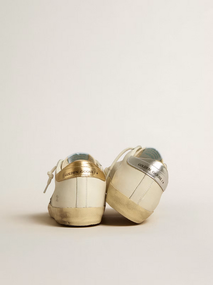 Golden Goose Super-star Silver Shine Sneaker - White Unisex Streetwear Limited Edition