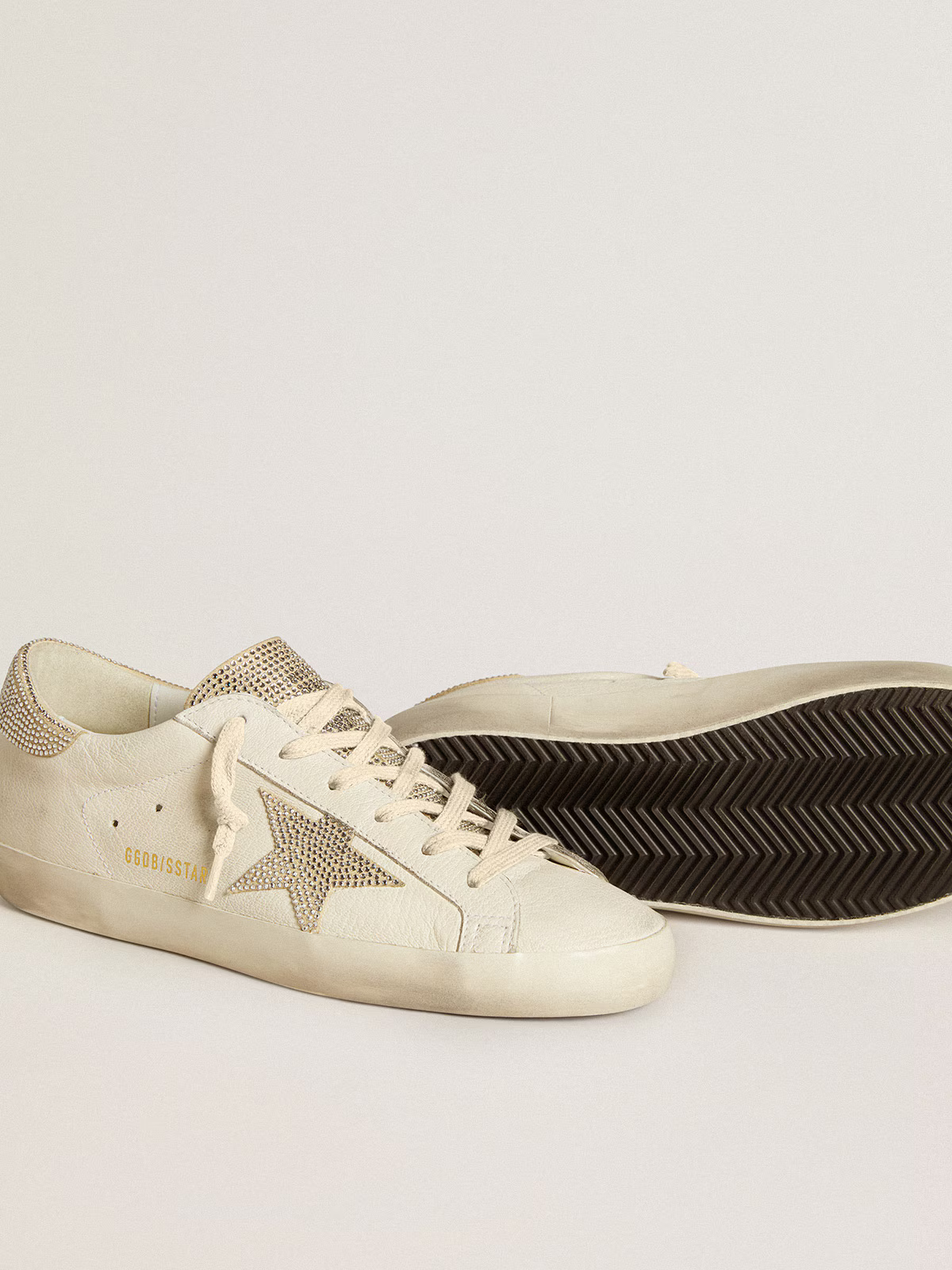Golden Goose Super-star Swarovski Crystal Edition Unisex Streetwear Limited Edition
