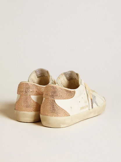 Golden Goose Super-star Swarovski Edition c Champagne Mi - - Cream Unisex Streetwear Limited Edition