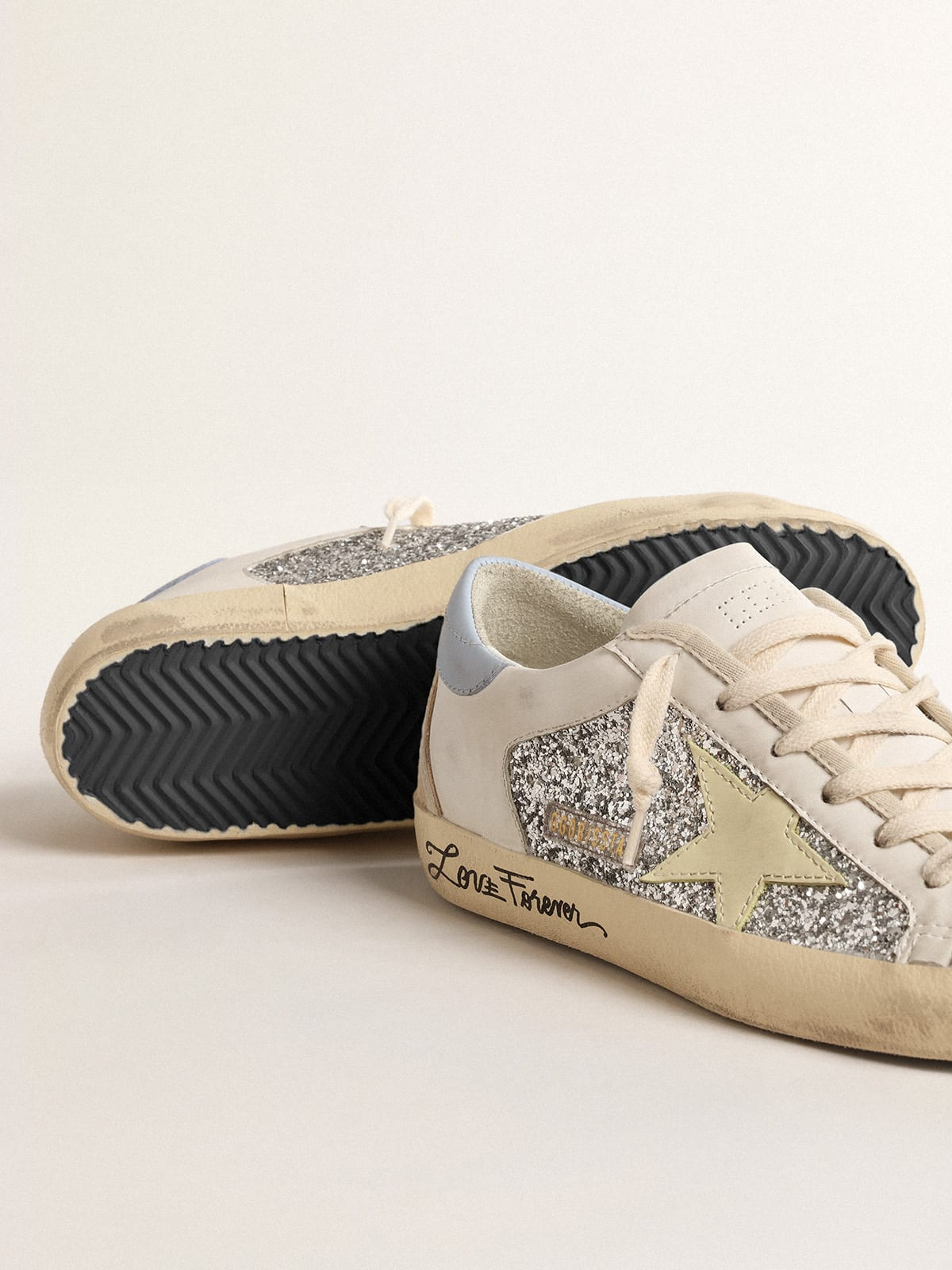 Golden Goose Super-star love Forever Glitter Sneaker - Red Unisex Streetwear Limited Edition