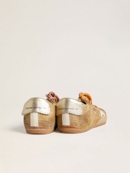 Golden Goose Truestar Sneaker Tan Suede - White Unisex Streetwear Limited Edition