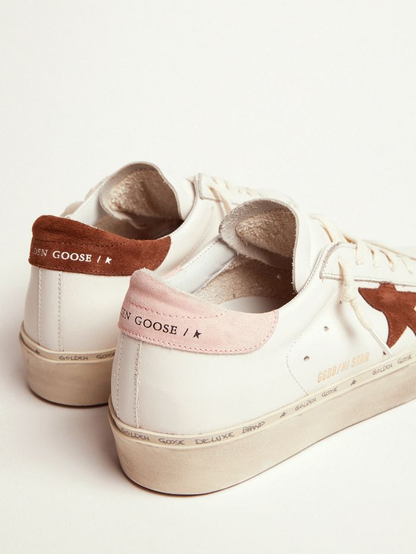 Hi Star Ltd Sneakers With Brown Suede Star And Suede Heel Tab - Pink Unisex Streetwear Limited Edition