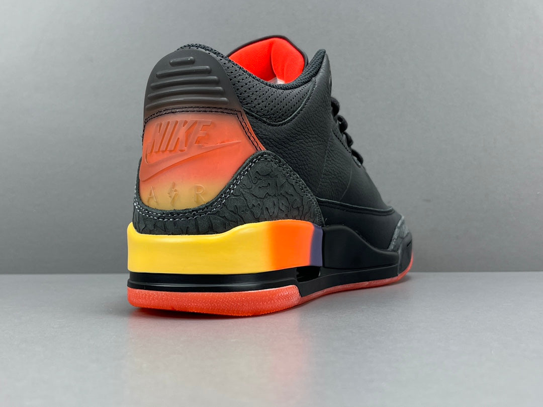 JORDAN 3 Retro - J Balvin Rio - Red Unisex Streetwear Limited Edition - The JORDAN 3 RETRO x J BALVIN RIO - REPLICA is a vibrant collaboration that