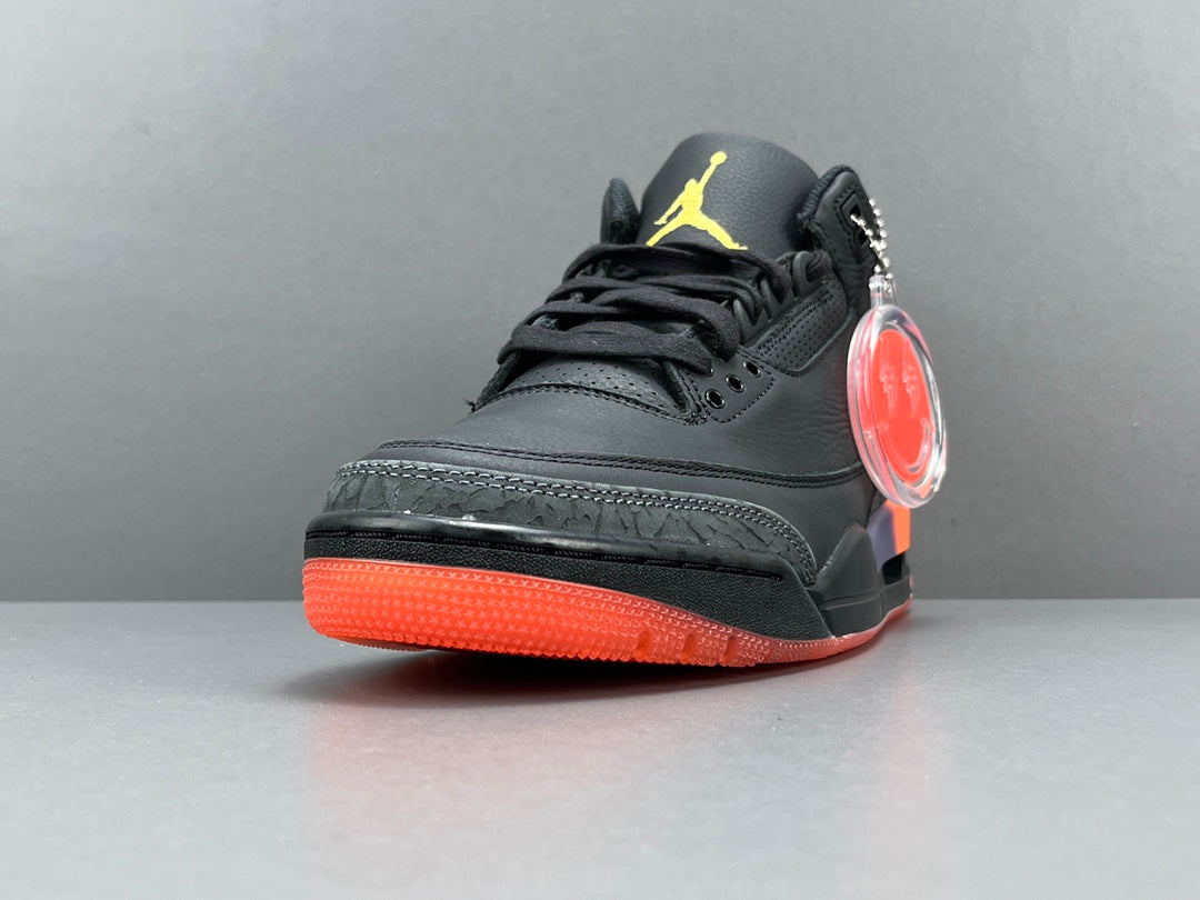 JORDAN 3 Retro - J Balvin Rio - Red Unisex Streetwear Limited Edition - The JORDAN 3 RETRO x J BALVIN RIO - REPLICA is a vibrant collaboration that