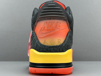 JORDAN 3 Retro - J Balvin Rio - Red Unisex Streetwear Limited Edition - The JORDAN 3 RETRO x J BALVIN RIO - REPLICA is a vibrant collaboration that