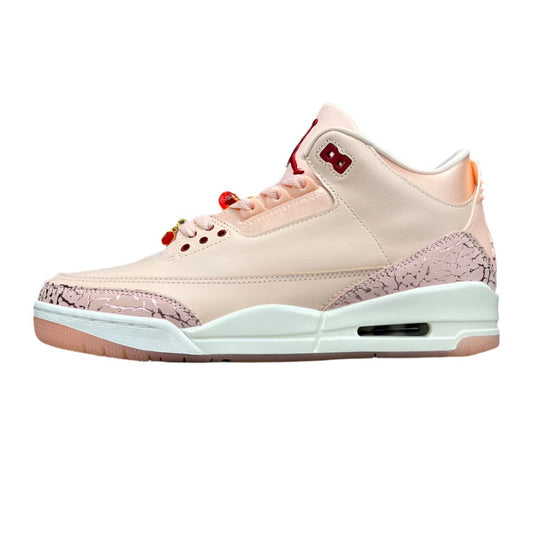 JORDAN 3 Retro - Valentine's Day - White Unisex Streetwear Limited Edition - The JORDAN 3 RETRO x VALENTINE'S DAY - REPLICA is a romantic twist on the
