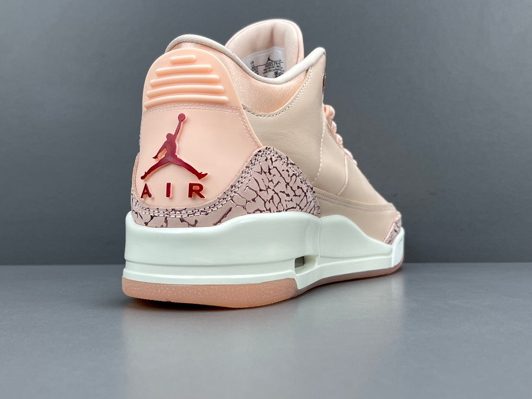 JORDAN 3 Retro - Valentine's Day - White Unisex Streetwear Limited Edition - The JORDAN 3 RETRO x VALENTINE'S DAY - REPLICA is a romantic twist on the