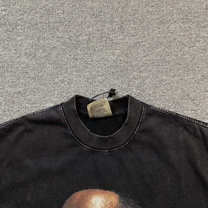 Camiseta gráfica vintage de LeBron James, gris oscuro