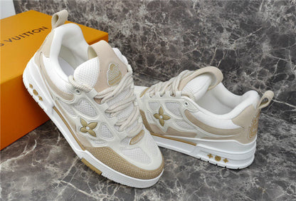 LOUIS Vuitton Lv Skate Sneaker Beige - White Unisex Streetwear Limited Edition - The LOUIS VUITTON LV SKATE SNEAKER BEIGE WHITE - REPLICA is a refined blend of