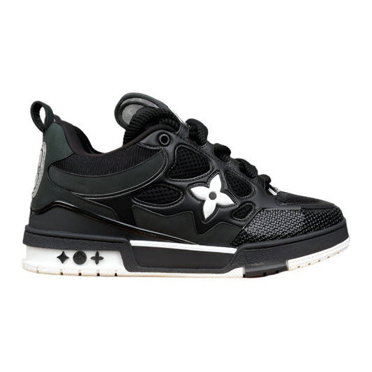 LOUIS Vuitton Lv Skate Sneaker White - Black Unisex Streetwear Limited Edition - The LOUIS VUITTON LV SKATE SNEAKER BLACK WHITE - REPLICA is the ultimate fusion of