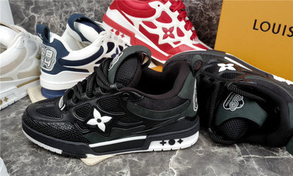 LOUIS Vuitton Lv Skate Sneaker White - Black Unisex Streetwear Limited Edition - The LOUIS VUITTON LV SKATE SNEAKER BLACK WHITE - REPLICA is the ultimate fusion of