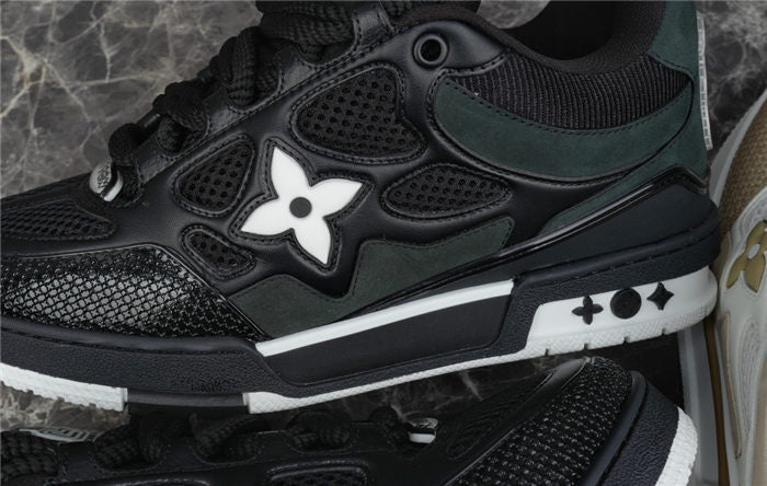 LOUIS Vuitton Lv Skate Sneaker White - Black Unisex Streetwear Limited Edition - The LOUIS VUITTON LV SKATE SNEAKER BLACK WHITE - REPLICA is the ultimate fusion of