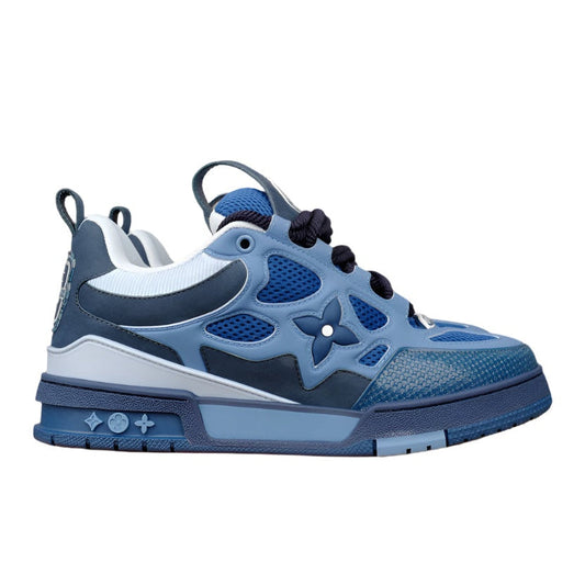 LOUIS Vuitton Lv Skate Sneaker - Blue Unisex Streetwear Limited Edition - The LOUIS VUITTON LV SKATE SNEAKER BLUE - REPLICA offers a vibrant mix of luxury