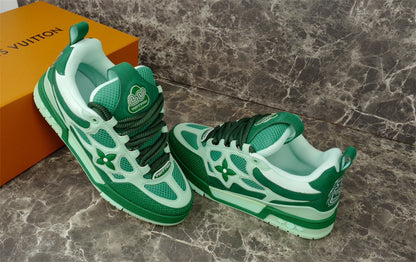 LOUIS Vuitton Lv Skate Sneaker - Green Unisex Streetwear Limited Edition - The LOUIS VUITTON LV SKATE SNEAKER GREEN - REPLICA blends luxury and streetwear in a