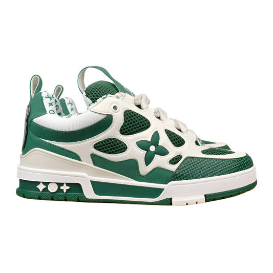 LOUIS Vuitton Lv Skate Sneaker Green - White Unisex Streetwear Limited Edition - The LOUIS VUITTON LV SKATE SNEAKER GREEN WHITE - REPLICA combines bold color with timeless