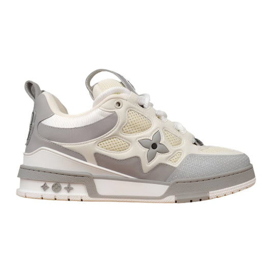 LOUIS Vuitton Lv Skate Sneaker - Grey Unisex Streetwear Limited Edition - The LOUIS VUITTON LV SKATE SNEAKER GREY - REPLICA delivers understated luxury with a sleek