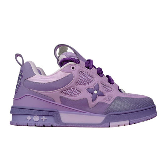 LOUIS Vuitton Lv Skate Sneaker - Purple Unisex Streetwear Limited Edition - The LOUIS VUITTON LV SKATE SNEAKER PURPLE - REPLICA combines bold streetwear aesthetics with luxurious