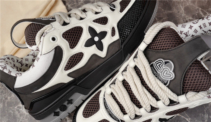 LOUIS Vuitton Lv Skate Sneaker White - Black Unisex Streetwear Limited Edition - The LOUIS VUITTON LV SKATE SNEAKER WHITE BLACK - REPLICA is the perfect blend of
