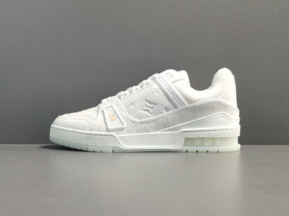 LOUIS Vuitton Lv Trainer Sneaker - White Unisex Streetwear Limited Edition