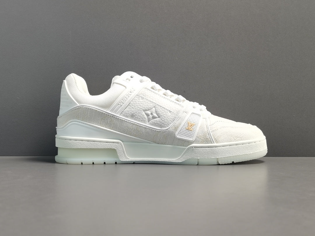 LOUIS Vuitton Lv Trainer Sneaker - White Unisex Streetwear Limited Edition