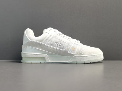 LOUIS Vuitton Lv Trainer Sneaker - White Unisex Streetwear Limited Edition