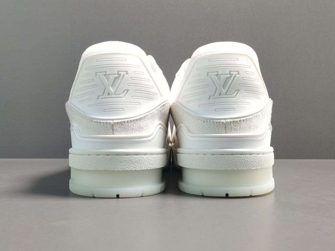 LOUIS Vuitton Lv Trainer Sneaker - White Unisex Streetwear Limited Edition