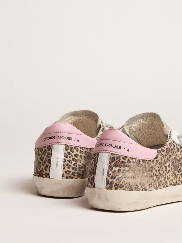 Leopard-print Suede Super-star Sneakers - Pink Unisex Streetwear Limited Edition