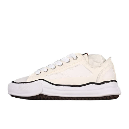 MAISON Mihara Yasuhiro Peterson Og Sole Canvas Low Sneakers - White Unisex Streetwear Limited Edition