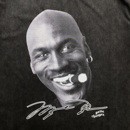 CAMISETA GRÁFICA VINTAGE MICHAEL JORDAN GRIS OSCURO