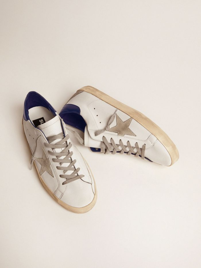Men s Super-star Sneakers With Suede Star And Heel Tab - Blue Unisex Streetwear Limited Edition