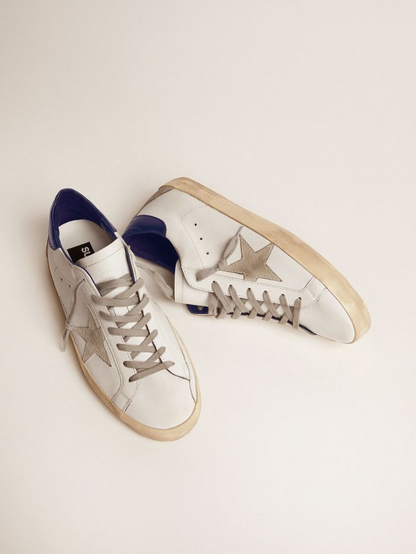 Men s Super-star Sneakers With Suede Star And Heel Tab - Blue Unisex Streetwear Limited Edition