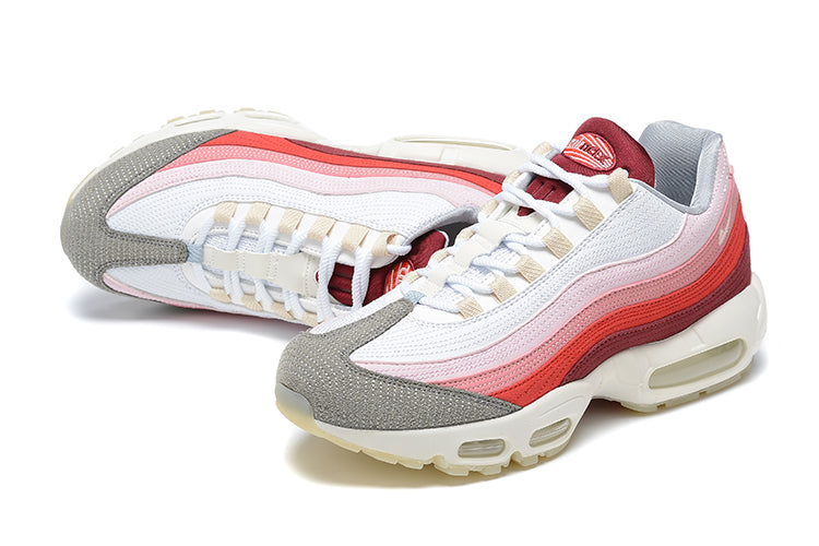 NIKE Air Ma - 95 - Anatomy Of Air - Red Unisex Streetwear Limited Edition - The NIKE AIR MAX 95 x ANATOMY OF AIR - REPLICA reimagines the legendary Air