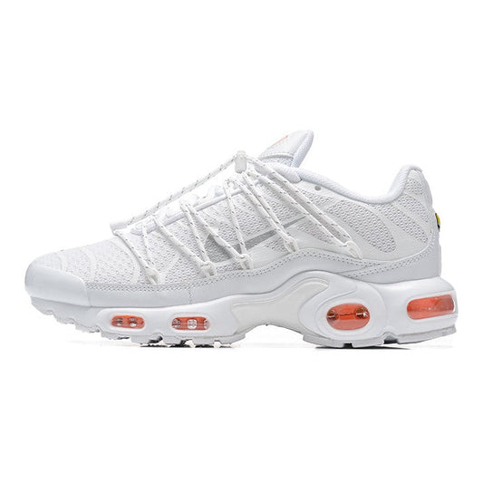 NIKE Air Ma - Plus Utility Safety - Pure Platinum - Orange Unisex Streetwear Limited Edition - The NIKE AIR MAX PLUS UTILITY SAFETY ORANGE x PURE PLATINUM - REPLICA takes the