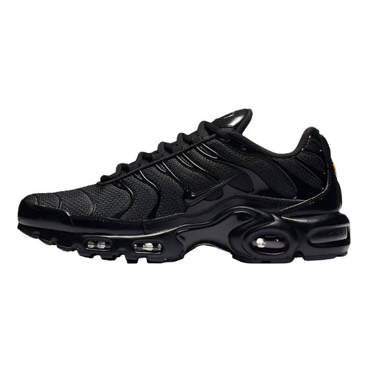 NIKE Air Ma - Plus - Triple - Black Unisex Streetwear Limited Edition - The NIKE AIR MAX PLUS TRIPLE BLACK - REPLICA delivers stealthy streetwear vibes with an
