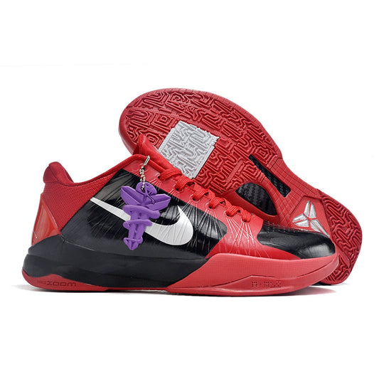 NIKE Kobe 5 Protro - Deadpool - Black Unisex Streetwear Limited Edition - The Nike Kobe 5 Protro x Deadpool fuses superhero style with elite basketball performance. Inspired