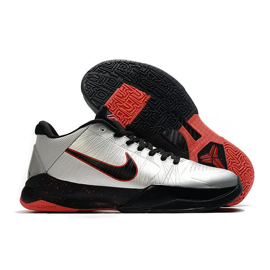 NIKE Kobe 5 Protro - Wolf - Grey Unisex Streetwear Limited Edition - The Nike Kobe 5 Protro x Wolf Grey combines sleek design with elite performance, inspired