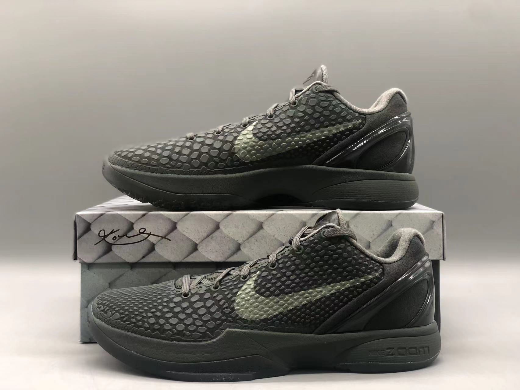 NIKE Kobe 6 Protro - Fade To - Black Unisex Streetwear Limited Edition - The NIKE KOBE 6 PROTRO x FADE TO BLACK - REPLICA pays tribute to Kobe
