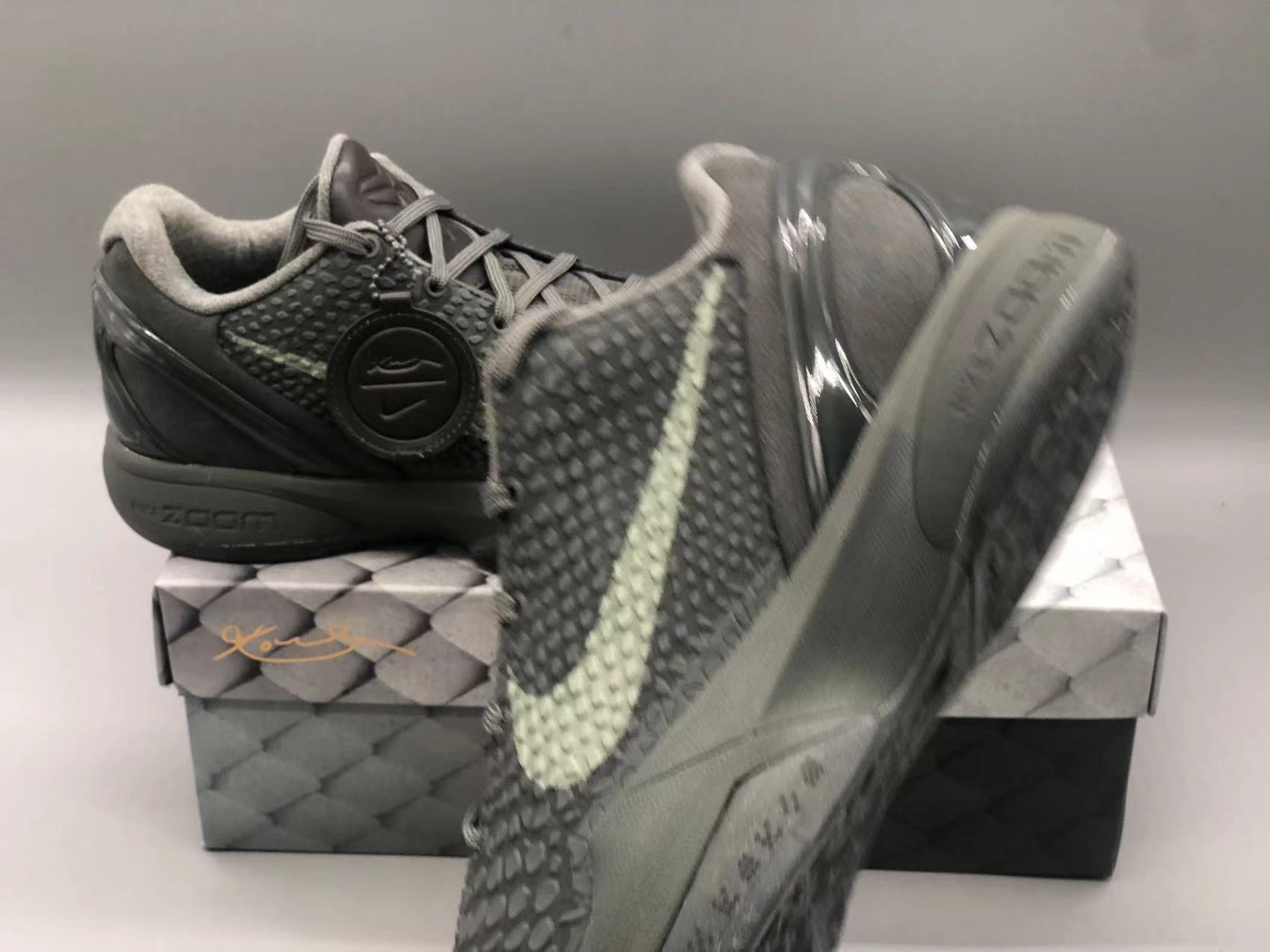 NIKE Kobe 6 Protro - Fade To - Black Unisex Streetwear Limited Edition - The NIKE KOBE 6 PROTRO x FADE TO BLACK - REPLICA pays tribute to Kobe