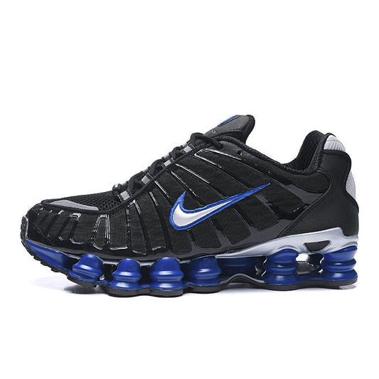 NIKE Sho - Tl - Racer Blue Metallic Silver - Black Unisex Streetwear Limited Edition - The NIKE SHOX TL x BLACK RACER BLUE METALLIC SILVER - REPLICA is a bold