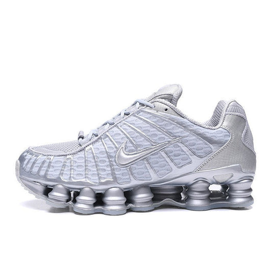 NIKE Sho - Tl - Chrome Unisex Streetwear Limited Edition - The NIKE SHOX TL x CHROME - REPLICA is a bold fusion of futuristic design