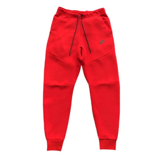 NIKE Tech Fleece Pants - University - Red Unisex Streetwear Limited Edition