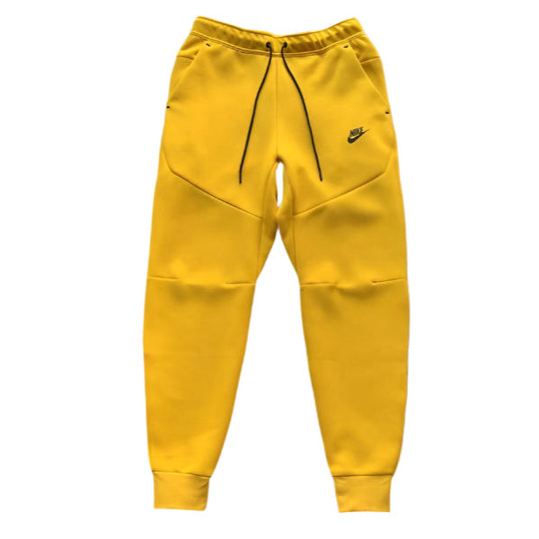 NIKE Tech Fleece Pants - - Yellow Unisex Streetwear Limited Edition