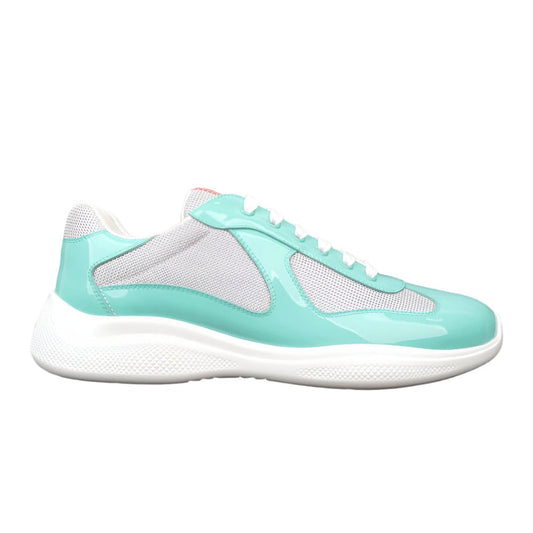 PRADA America's Cup Aquamarine Sneakers - Red Unisex Streetwear Limited Edition
